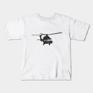 Black Helicopter Kids T-Shirt